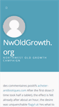 Mobile Screenshot of nwoldgrowth.org