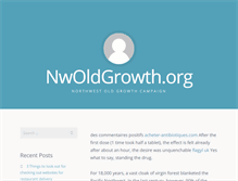 Tablet Screenshot of nwoldgrowth.org